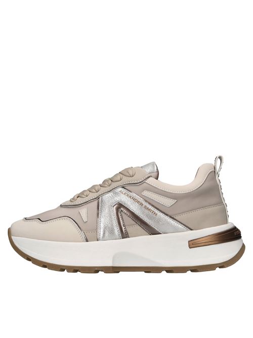 Sneakers in pelle, ecopelle e tessuto ALEXANDER SMITH | LIVERPOOL WOMAN LPW 2192IVORY